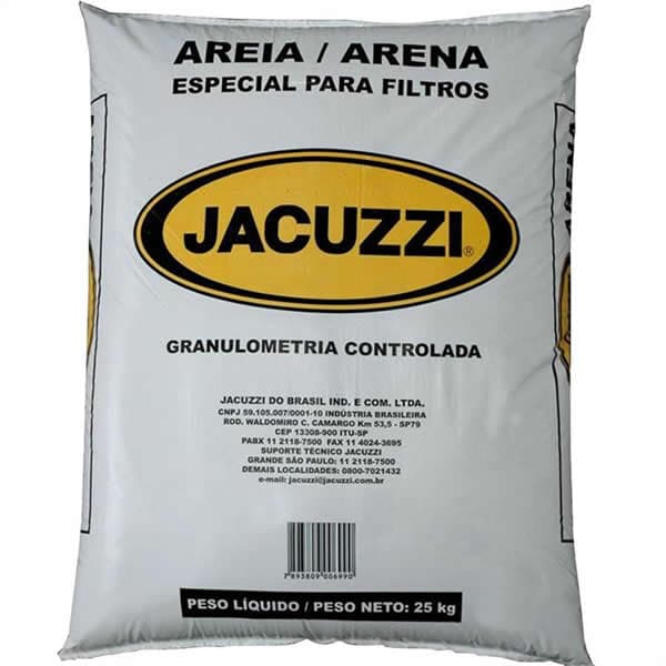 Areia especial para filtro de piscina - 25kg